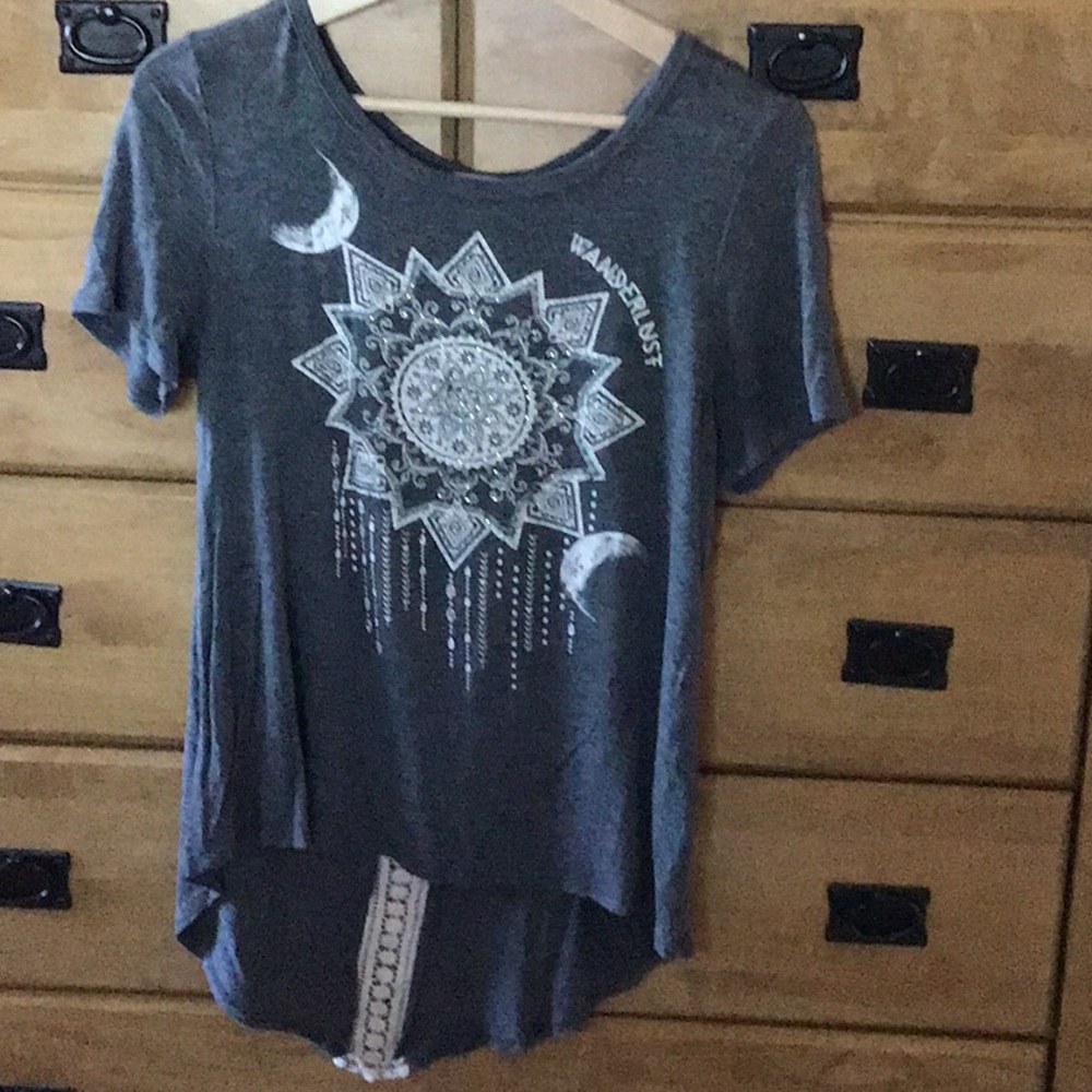 Moon child high low t-shirt.
